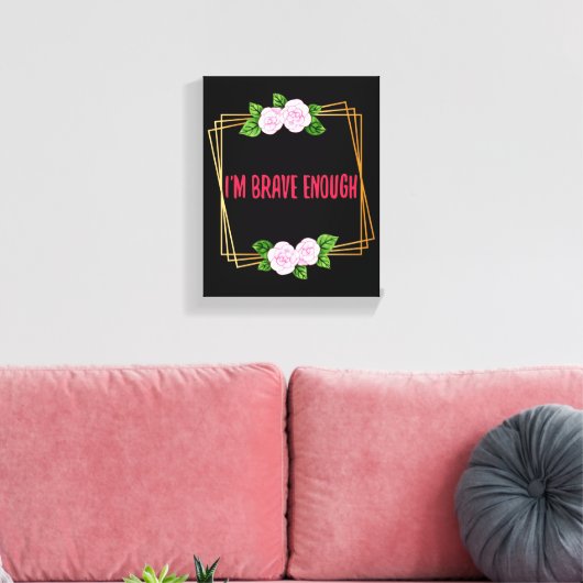 Inspirerend ontwerp voor leven en succes canvas afdruk (Insitu (Woonkamer))