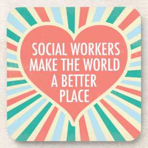 Inspirerend overzicht van de sociale werkers bier onderzetter