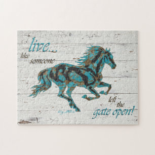 Inspirerend paard Jigzaag Puzzle Legpuzzel