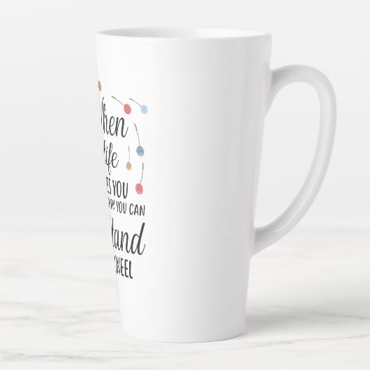 Inspirerend paardebloem latte mok (Rechts)