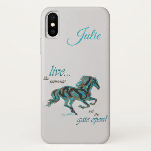 Inspirerend paarden iPhone x hoesje