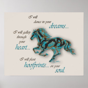 Inspirerend paarden poster