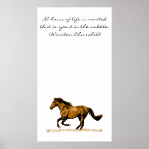 Inspirerend paardenprijsopgave poster