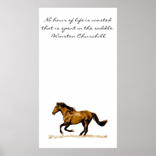Inspirerend paardenprijsopgave poster (Voorkant)