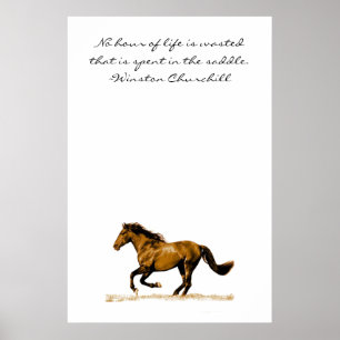 Inspirerend paardenprijsopgave poster