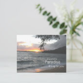 Inspirerend paradijs briefkaart (Staand voorkant)