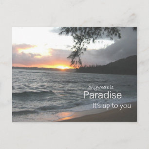 Inspirerend paradijs briefkaart