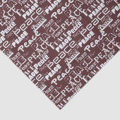 Inspirerend Peace Red Tissuepapier (Detail)