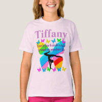 INSPIREREND PERSOONLIJKE VLINDER GYMNASTIEK TSHIRT
