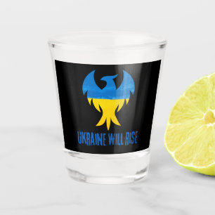 Inspirerend Phoenix Ukraine-kleuren Shot Glas