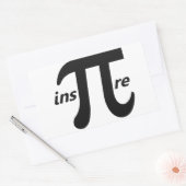 Inspirerend Pi-symbool inspire Rechthoekige Sticker (Envelop)