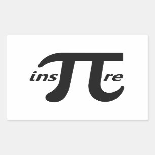 Inspirerend Pi-symbool inspire Rechthoekige Sticker