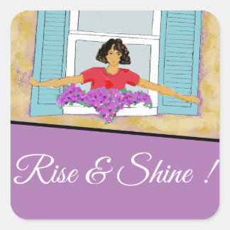 Inspirerend plannerstickers vierkante sticker