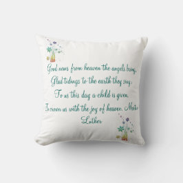 Inspirerend polyester Sierkussen 16 x 16 inch