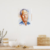 Inspirerend portret van Andrew Breitbart Poster (Keuken)