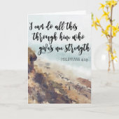 inspirerend positief citaat kaart sterkte (Gele Bloem)