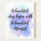 Inspirerend Positive Empowering Typography Quote Planner (Achterkant)
