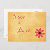 Inspirerend Positive Message Briefkaart (Voorkant / Achterkant)