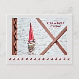 Inspirerend Post Kaart-Stay Afloat Little Boat Briefkaart