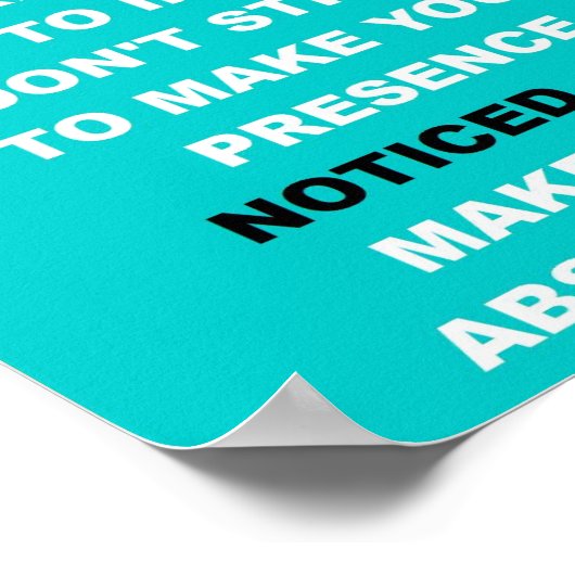 Inspirerend Poster (Hoek)