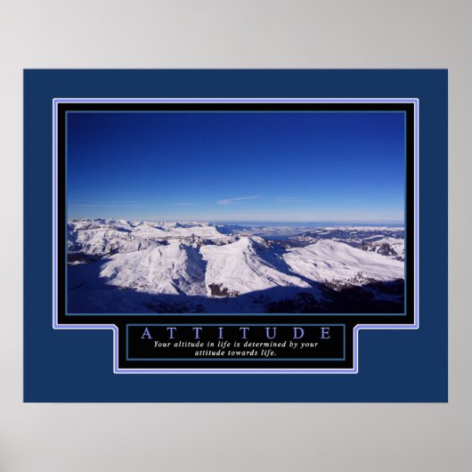 Inspirerend Poster "Attitude" 22x28 (Voorkant)