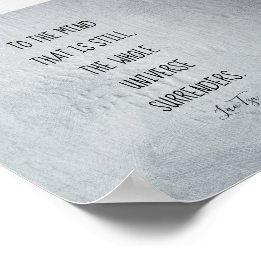 inspirerend poster Lao Tzu-tekst (Hoek)