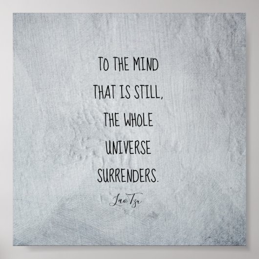 inspirerend poster Lao Tzu-tekst (Voorkant)