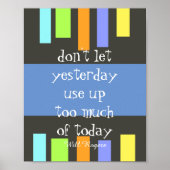 inspirerend poster modern kleurrijk, met citaat (Voorkant)