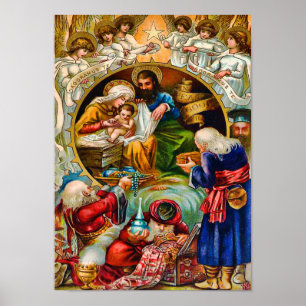 Inspirerend Poster Nativiteitsscène