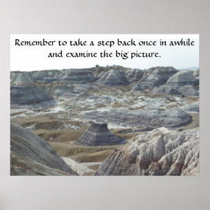 Inspirerend Poster Neem een stap terug