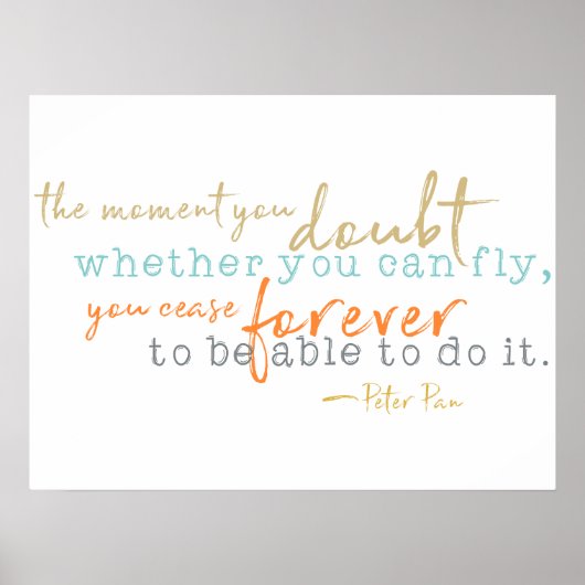 Inspirerend Poster Storybook Quote (Voorkant)