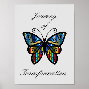 Inspirerend poster voor de behandeling van vlinder