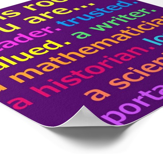 Inspirerend Poster voor klaslokaal (Hoek)