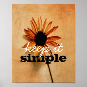 inspirerend poster voor prijsopgave houdt de bloem