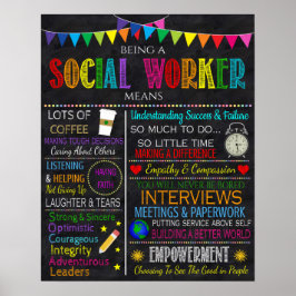 Inspirerend Poster voor sociale werkers