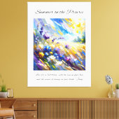 Inspirerend Prairie Summer Canvas Afdruk (Insitu (Woonkamer))