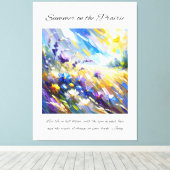 Inspirerend Prairie Summer Canvas Afdruk (Insitu (Houten vloer))