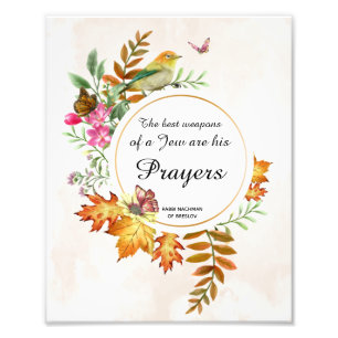Inspirerend Prayer Rabbi Nachman Breslov Quote Foto Afdruk