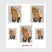 Inspirerend Praying Hands Sticker (Vel)