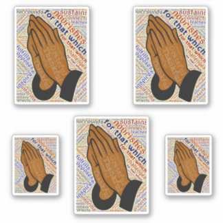 Inspirerend Praying Hands Sticker