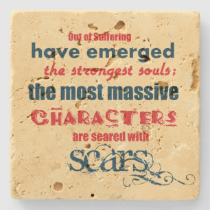 Inspirerend prijsaanduiding — Typografie Stenen Onderzetter