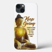 Inspirerend prijsopgave boeddha blijft doorgaan Case-Mate iPhone case (Achterkant)