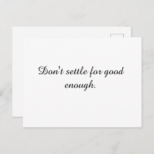 inspirerend prijsopgave briefkaart (Voorkant / Achterkant)