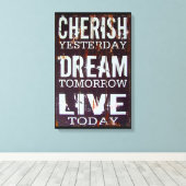 Inspirerend prijsopgave canvas afdruk (Insitu (Houten vloer))