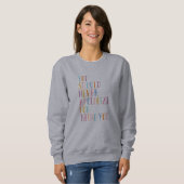 Inspirerend prijsopgave | Cute Colorful Typography Trui (Voorkant volledig)