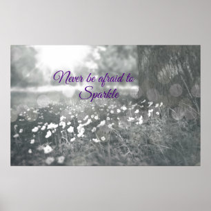 Inspirerend prijsopgave is nooit bang voor Sparkle Poster