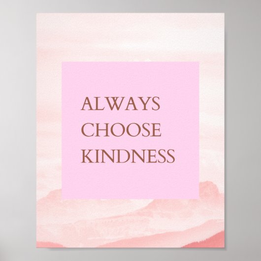 Inspirerend prijsopgave Kies altijd knoppen Poster (Voorkant)