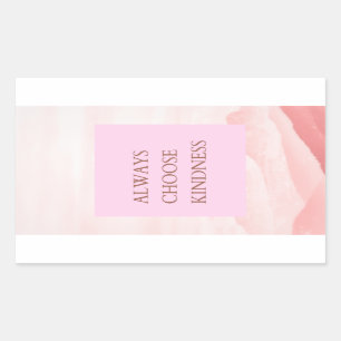 Inspirerend prijsopgave Kies altijd knoppen Rechthoekige Sticker