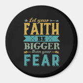 Inspirerend prijsopgave laat het geloof groter zij magneet (Voorkant)