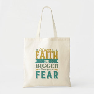 Inspirerend prijsopgave laat het geloof groter zij tote bag